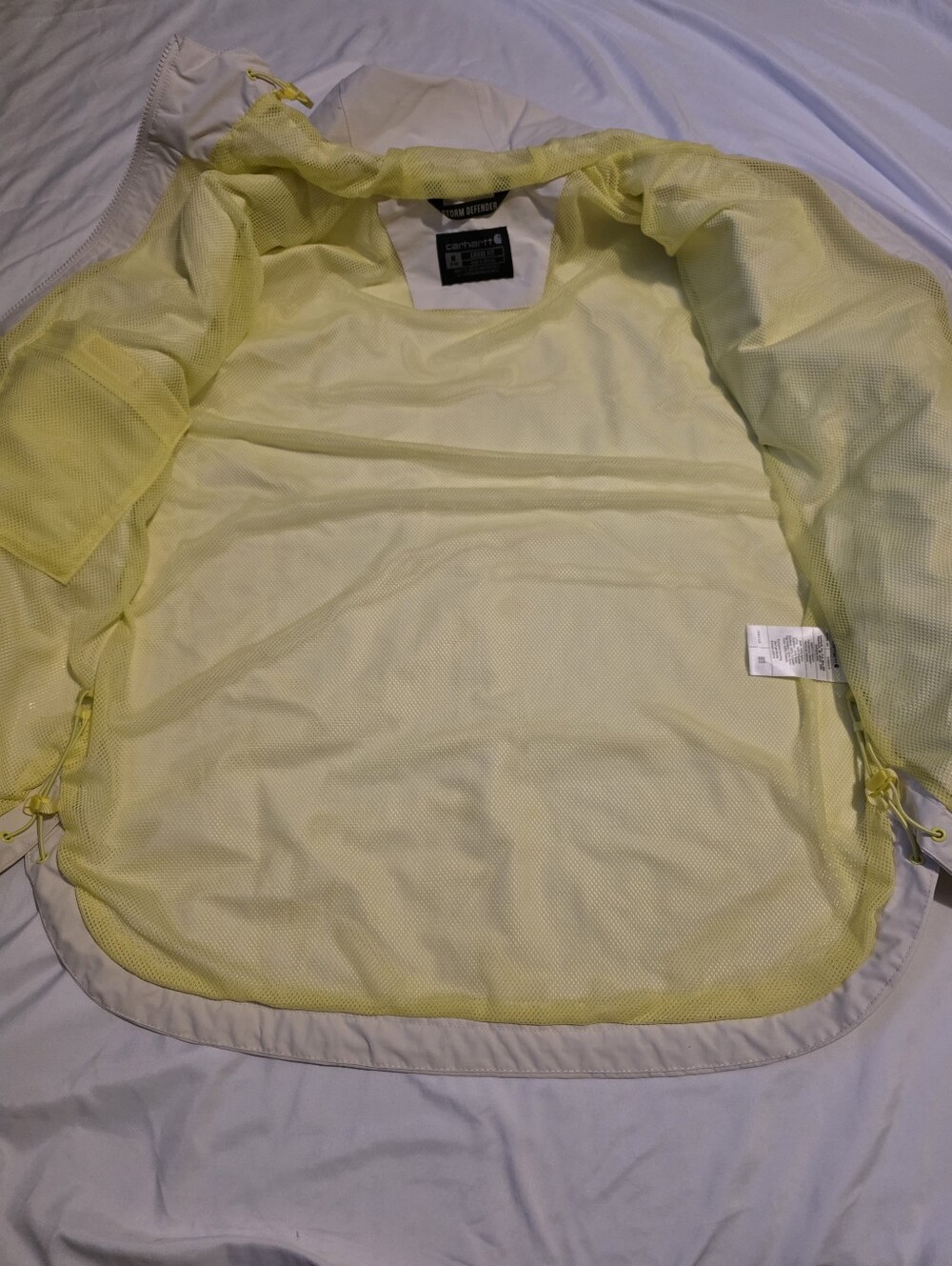Carhartt Cream Storm Defender Light Weight Jacket - Picture 8 of 12